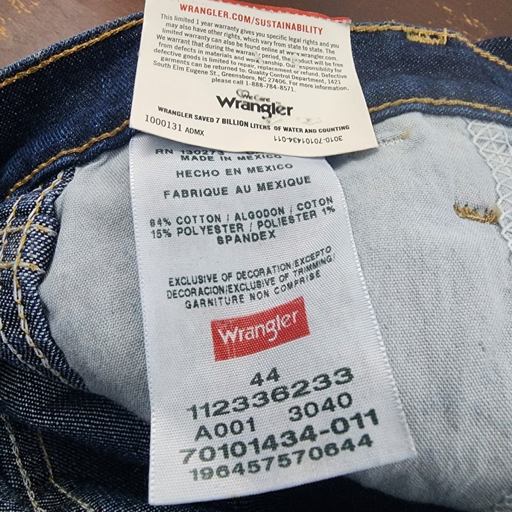 Wrangler Five Star 44 Carpenter 10' Inseam Denim Shorts Flex‎ Relaxed - Picture 5 of 5